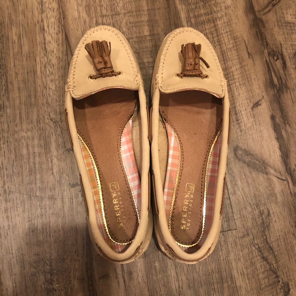 Sperry Tan Boat Shoes